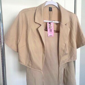 Coord set - Beige blazer & skirt - Shein size Large